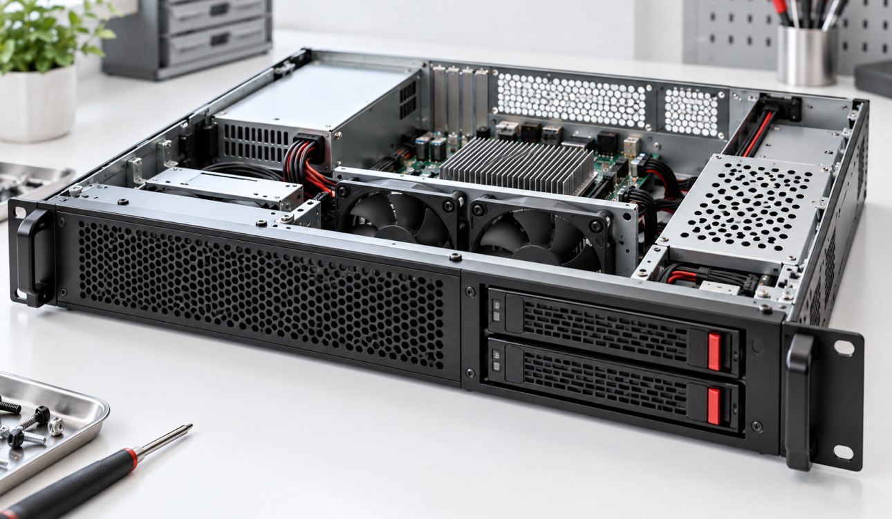 Cooling and storage planning for compact rackmount enclosures